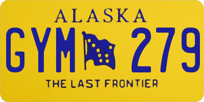 AK license plate GYM279