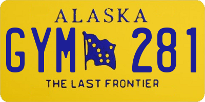 AK license plate GYM281