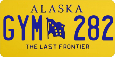 AK license plate GYM282