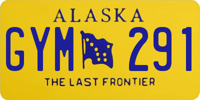 AK license plate GYM291