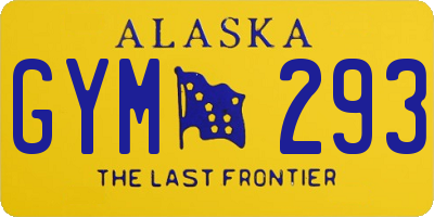 AK license plate GYM293