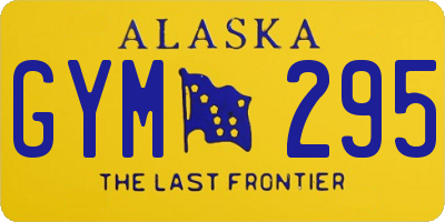 AK license plate GYM295