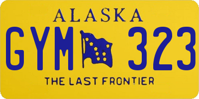 AK license plate GYM323