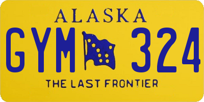 AK license plate GYM324
