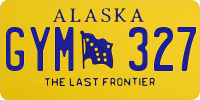 AK license plate GYM327