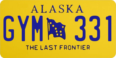 AK license plate GYM331