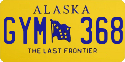 AK license plate GYM368