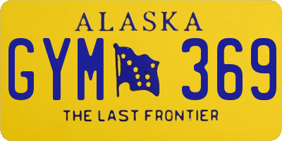 AK license plate GYM369