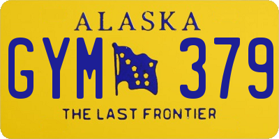 AK license plate GYM379