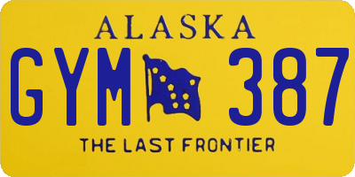 AK license plate GYM387