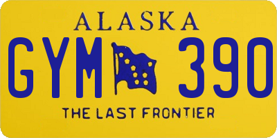 AK license plate GYM390