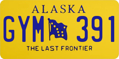 AK license plate GYM391