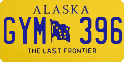 AK license plate GYM396