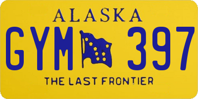 AK license plate GYM397