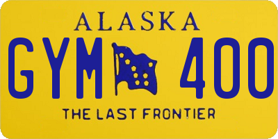 AK license plate GYM400