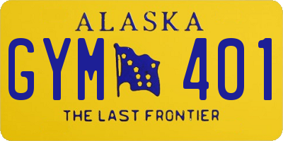AK license plate GYM401