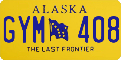 AK license plate GYM408