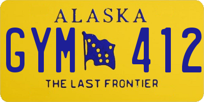 AK license plate GYM412