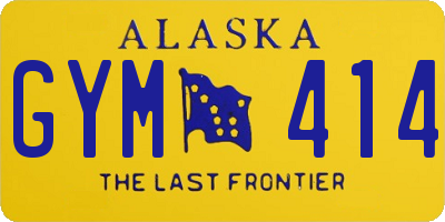 AK license plate GYM414