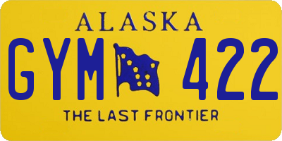 AK license plate GYM422
