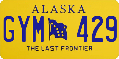 AK license plate GYM429
