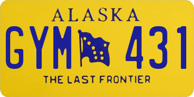 AK license plate GYM431