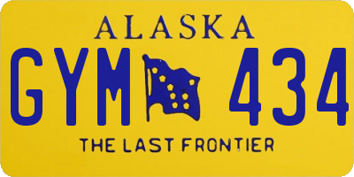 AK license plate GYM434