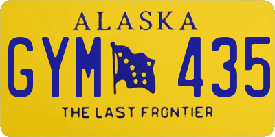 AK license plate GYM435