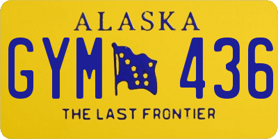 AK license plate GYM436