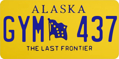 AK license plate GYM437