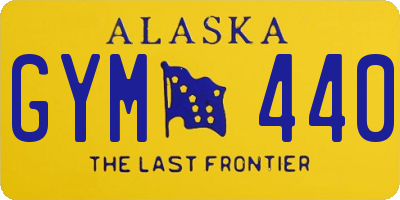 AK license plate GYM440