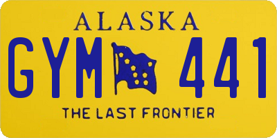 AK license plate GYM441
