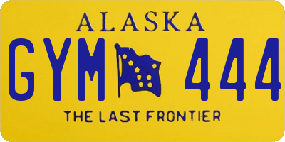 AK license plate GYM444