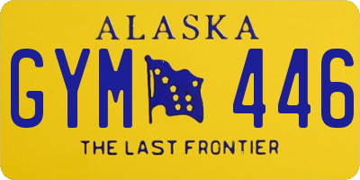 AK license plate GYM446