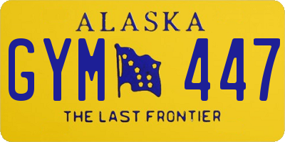 AK license plate GYM447