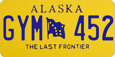 AK license plate GYM452