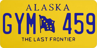 AK license plate GYM459