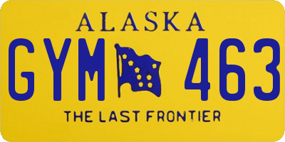 AK license plate GYM463