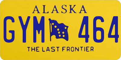 AK license plate GYM464