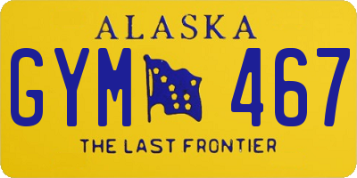 AK license plate GYM467