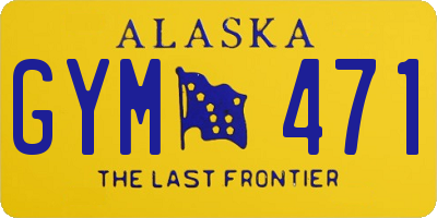 AK license plate GYM471