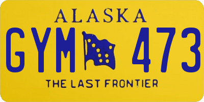 AK license plate GYM473