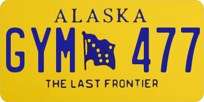 AK license plate GYM477