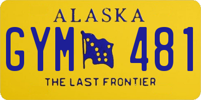 AK license plate GYM481