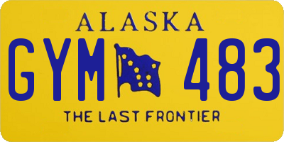 AK license plate GYM483