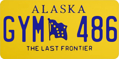 AK license plate GYM486