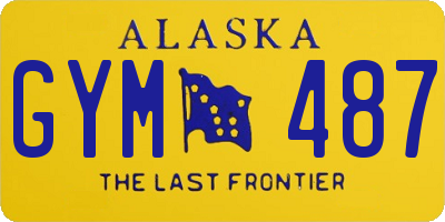 AK license plate GYM487