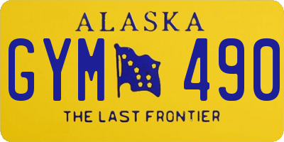 AK license plate GYM490