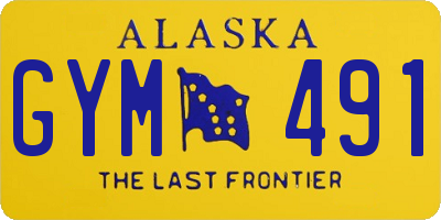 AK license plate GYM491