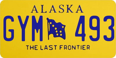 AK license plate GYM493